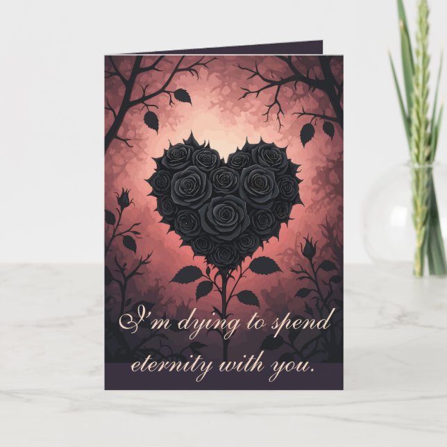 Gothic Elegance Of Loves Complexity Card (Front)