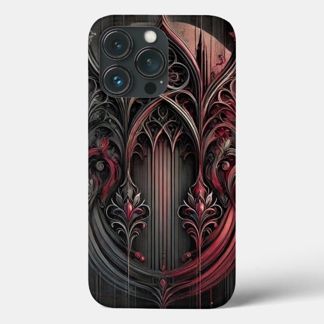 Gothic Elegance Phone Case (Back)