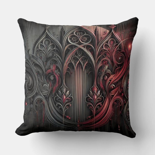 Gothic Elegance Table Tent Sign Cushion (Front)