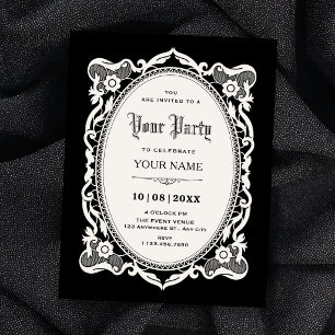 Gothic elegant  invitation