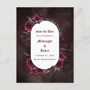 Gothic Elegant Save the Date Announcement Postcard