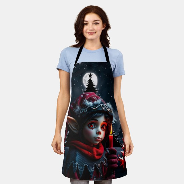 Gothic elf magic under the full moon.  apron (Worn)