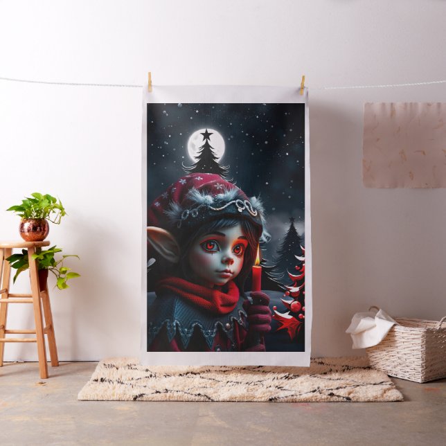 Gothic elf magic under the full moon. fabric (In Situ)