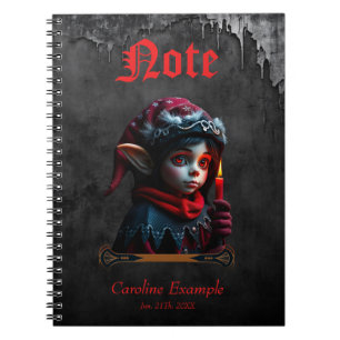 Gothic elf magic under the full moon.  notebook