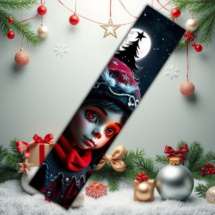 Gothic elf magic under the full moon.  short table runner