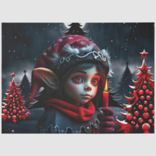 Gothic elf magic under the full moon. tissue paper