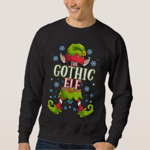 Gothic Elf Matching Family Group Christmas Party Sweatshirt