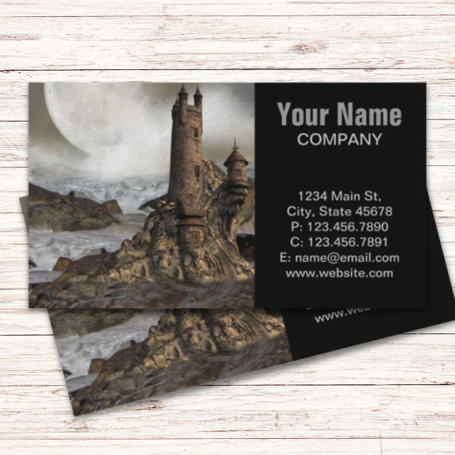 Gothic Europe Mediaeval Fantasy renaissance Castle Business Card (Gothic Europe Medieval Fantasy renaissance Castle Business Card)