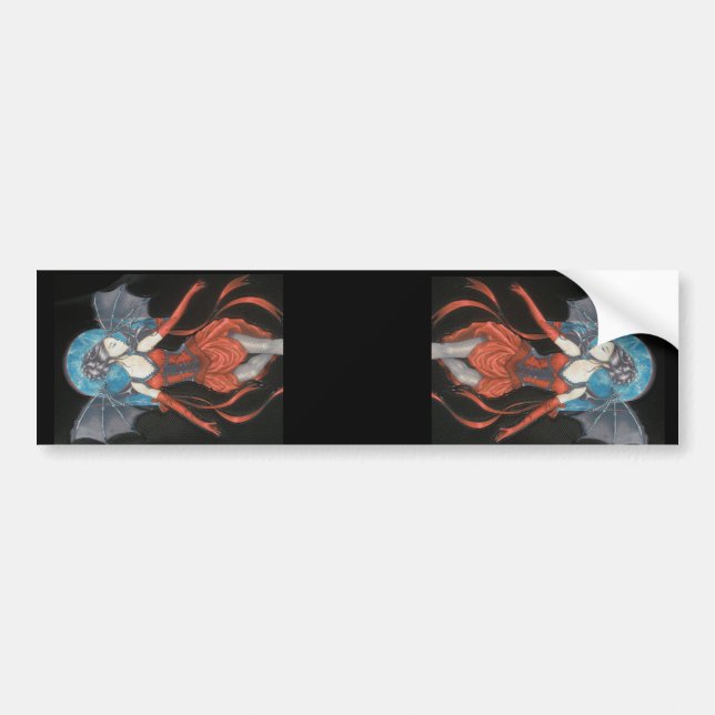 Gothic Fairies x 2 Bumper Sticker (Front)