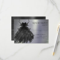 Gothic Fairy Black Gown | Vampy Glam Goth Sheen