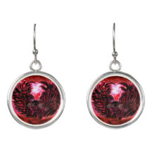 Gothic Fairy Cat Earrings