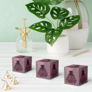Gothic Fairy Fuchsia Gown Punk Rock Pink Magenta Favour Box