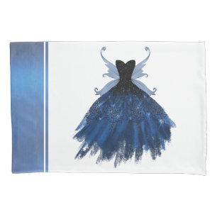 Gothic Fairy Gown Royal Cobalt Blue Princess Pillowcase