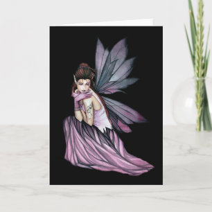 Gothic Fairy Greeting Card by Molly Harrison