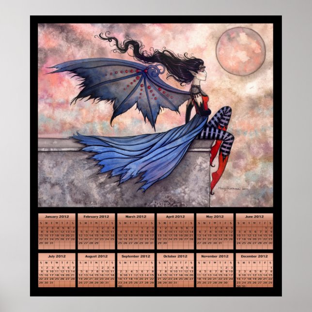 Gothic Fairy Vampire 2012 Calendar Poster (Front)