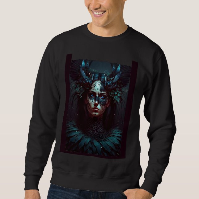 Gothic Fairycore Aesthetic Dark Horror Grunge  1 Sweatshirt (Front)