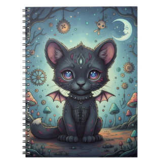Gothic Fantasy Baby KitBat Notebook