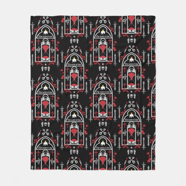 Gothic Fashion Style Fleece Blanket (Front)