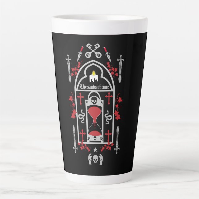 Gothic Fashion Style Latte Mug (Front)