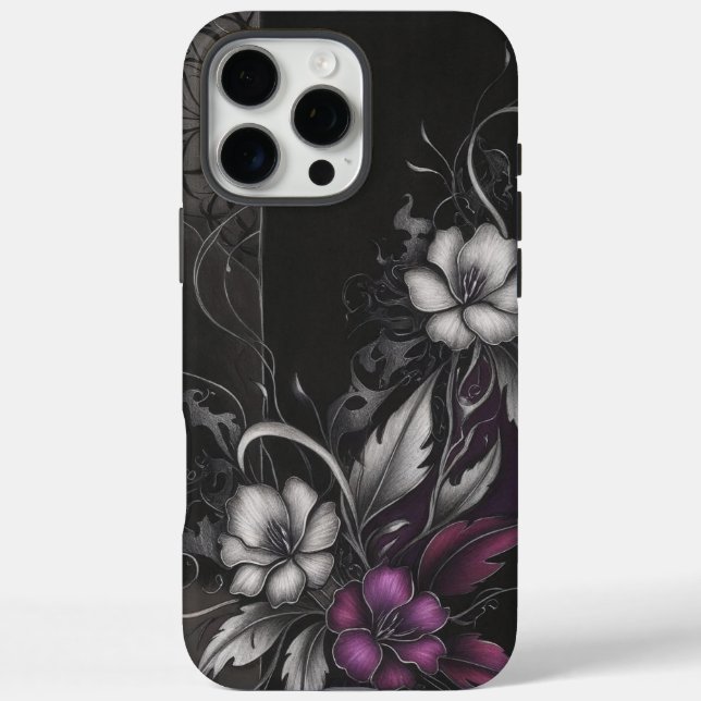 Gothic Floral | Dark Bloom Design Case-Mate iPhone Case (Back)