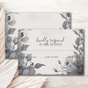 Gothic Floral Garden Gate Pagan Handfasting RSVP Card