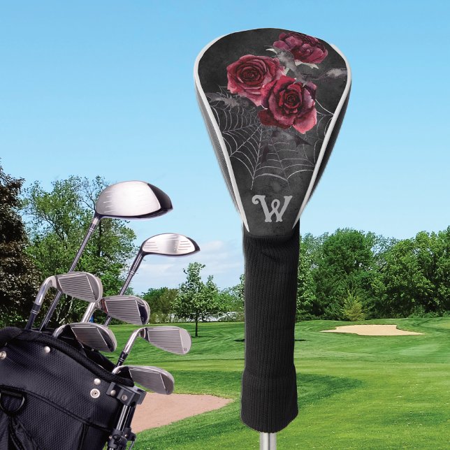 Gothic Floral Roses Golf Head Cover (Creator Uploaded)