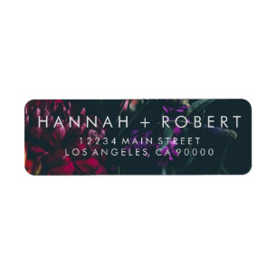 Gothic Floral Wedding Labels