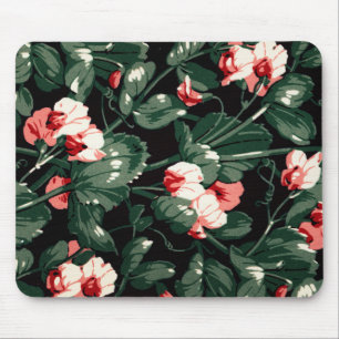 Gothic Flower Pattern Transparent Aesthetic Flower Mouse Pad