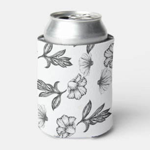 Gothic Flower tattoo Baby Shower Can Cooler