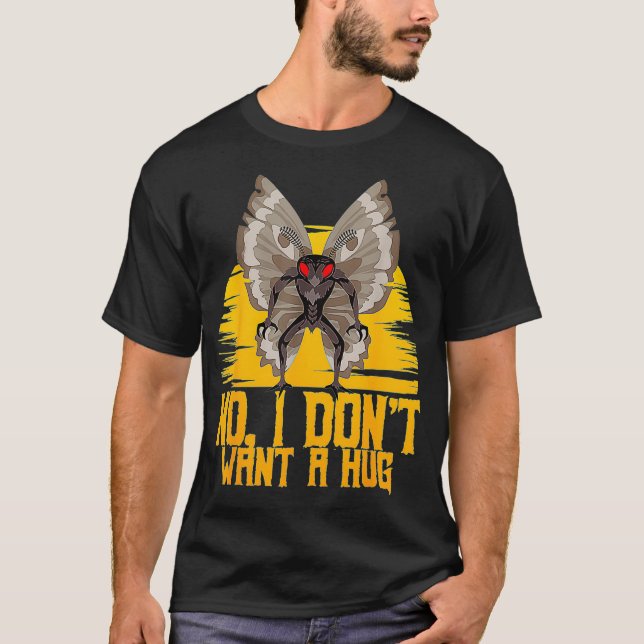 Gothic Folklore Cryptozoology   Goth Cryptid Mothm T-Shirt (Front)