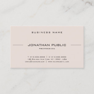 Gothic Font Professional Minimalist Elegant Plain Business Card