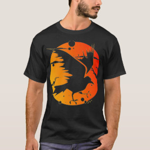 Gothic Forest Bird Animal Raven Spooky Crow  T-Shirt