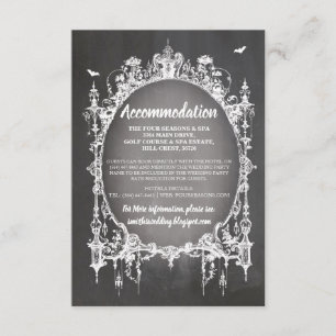 Gothic Frame Rustic Accommodation Wedding Cards