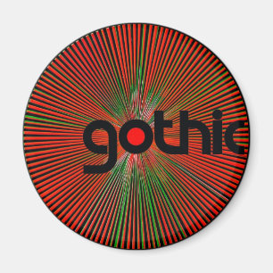 "Gothic" fridge magnet
