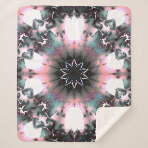 Gothic Frozen Winter Spider Web Sherpa Blanket