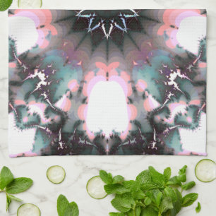 Gothic Frozen Winter Spider Web Tea Towel