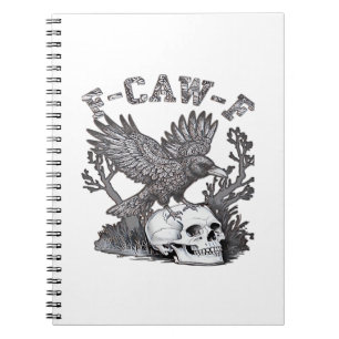 Gothic Funny F-Caw-F Humour Crow Essential Retro S Notebook