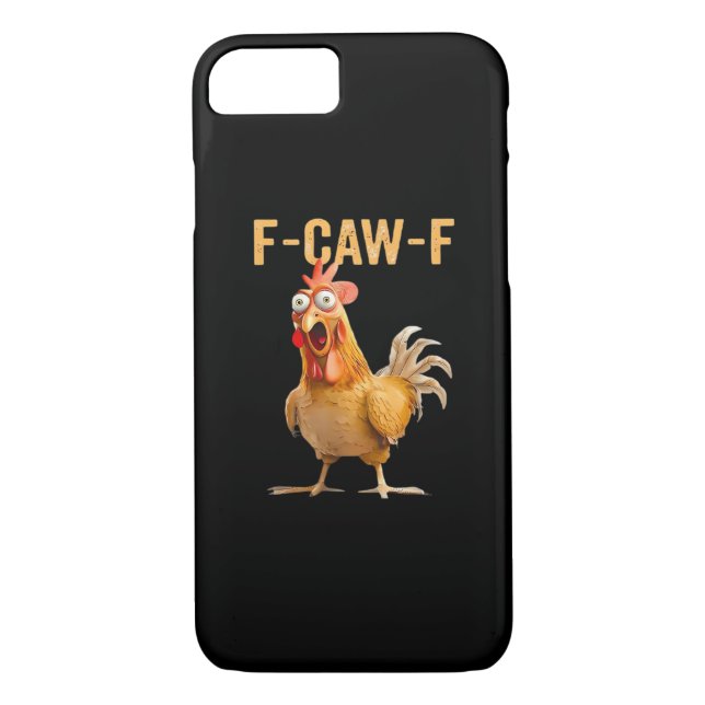 Gothic Funny Humour Crow F-Caw-F Case-Mate iPhone Case (Back)