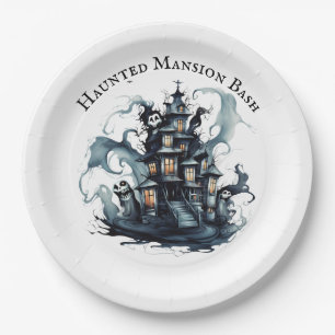 Gothic Gala: Haunted Mansion Bash Paper Plate