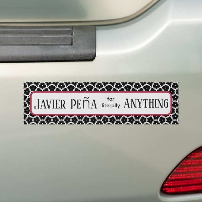 Gothic Garden Bumper Sticker (On Car)