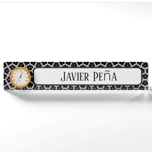 Gothic Garden Desk Nameplate (Front)