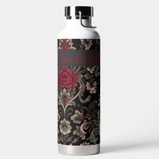Gothic Garden Personalised Water Bottle (Left)