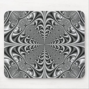 Gothic Geometry in Monochrome Mousepad