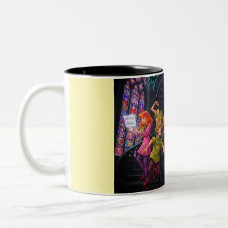 Gothic Ghost Hunt Two-Tone Coffee Mug