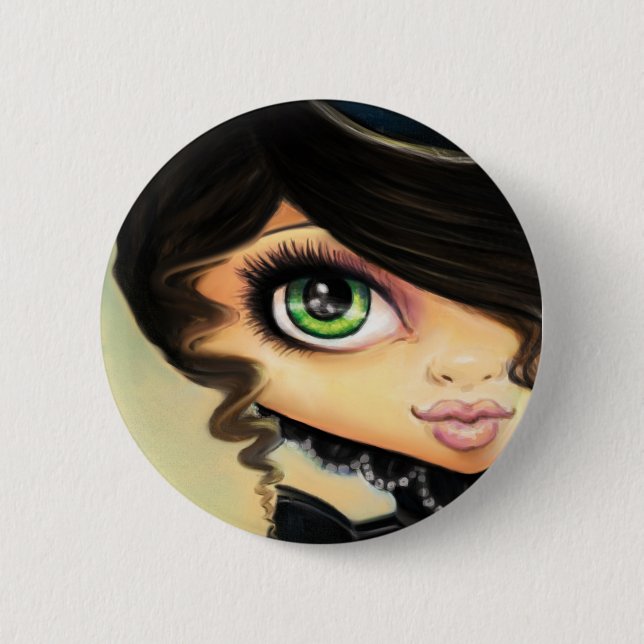 Gothic Girl - Mina 6 Cm Round Badge (Front)