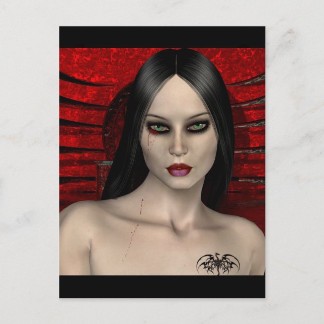 Gothic Girls No Turning Back postcard (Front)