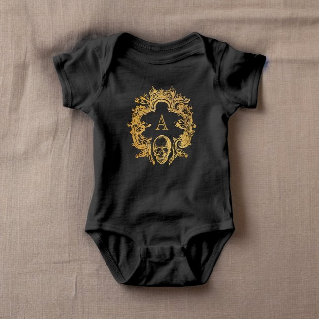 Gothic Glam | Baby Bodysuit | Gold (For the littlest inhabitant of the castle.)
