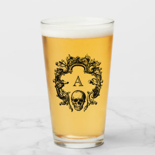 Gothic Glam Glass Black Monogram