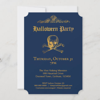 Gothic Glam | Invitations | Dark Blue