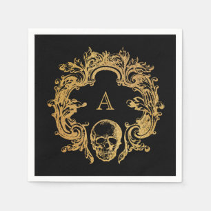 Gothic Glam   Napkins   Black